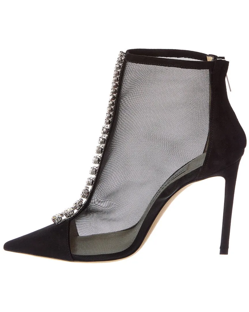Jimmy Choo Bing 100 Suede & Mesh Boot Shoes_Jimmy-Choo