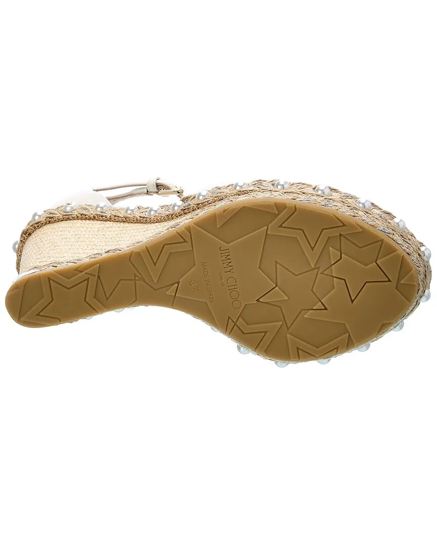 Jimmy Choo Dakota 120 Leather Wedge Sandal Shoes_Jimmy-Choo