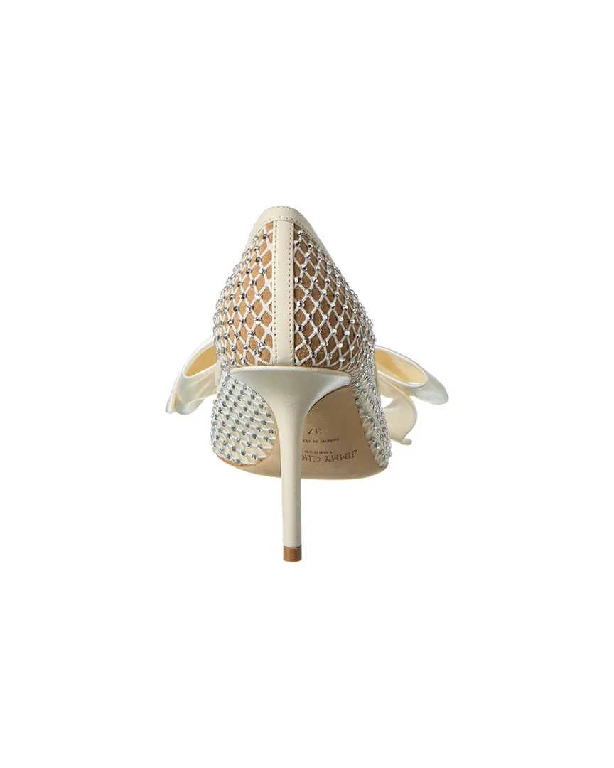 Jimmy Choo Love 85 Crystal Mesh & Leather Pump Shoes_Jimmy-Choo