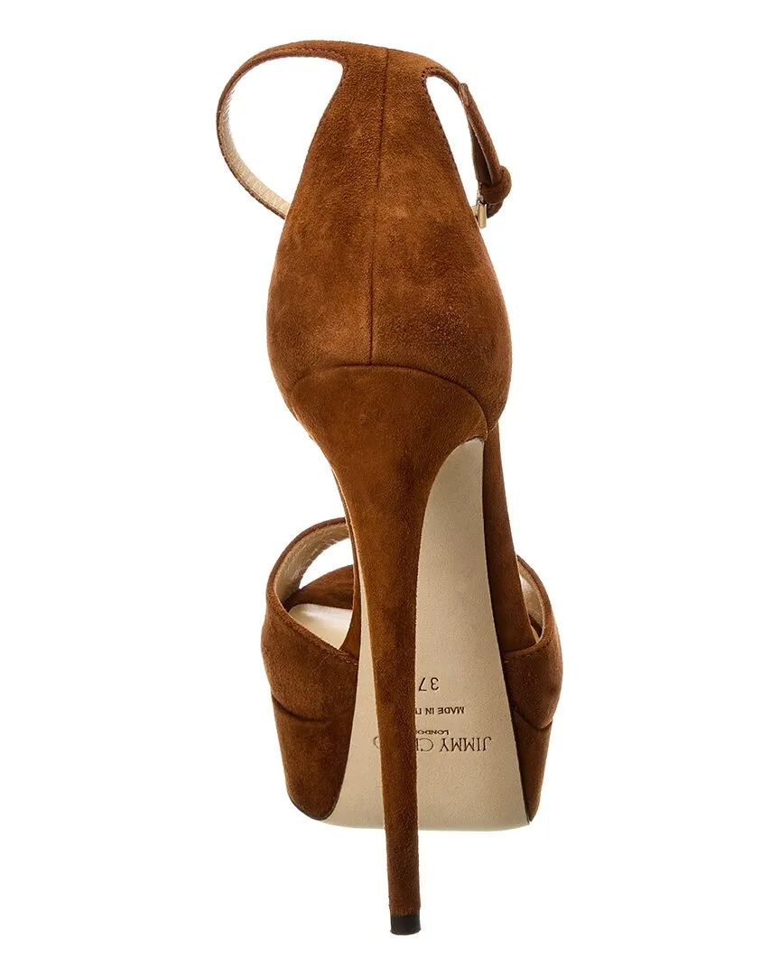 Jimmy Choo Max 150 Suede Platform Sandal Shoes_Jimmy-Choo