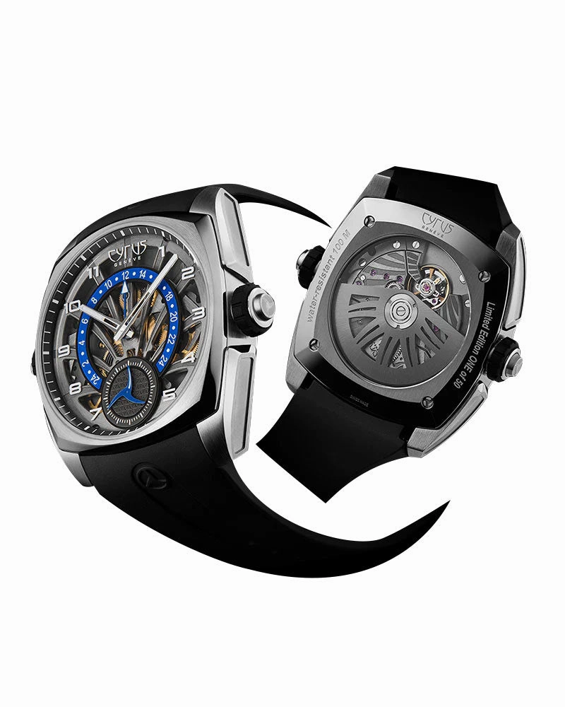 KLEPCYS GMT RETROGRADE FULL LIGHT TITANIUM