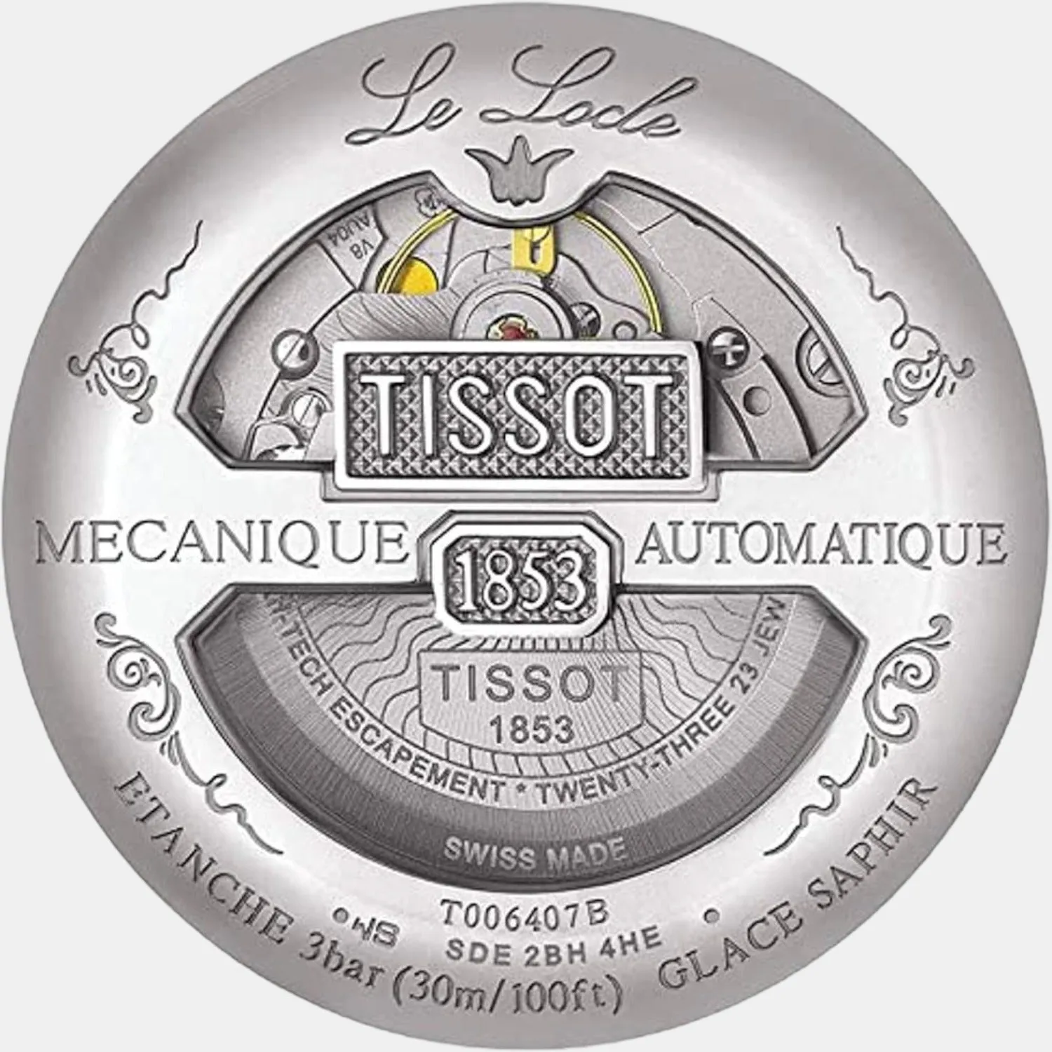 Le Locle Men Analog Stainless Steel Automatic Watch T0064071103300