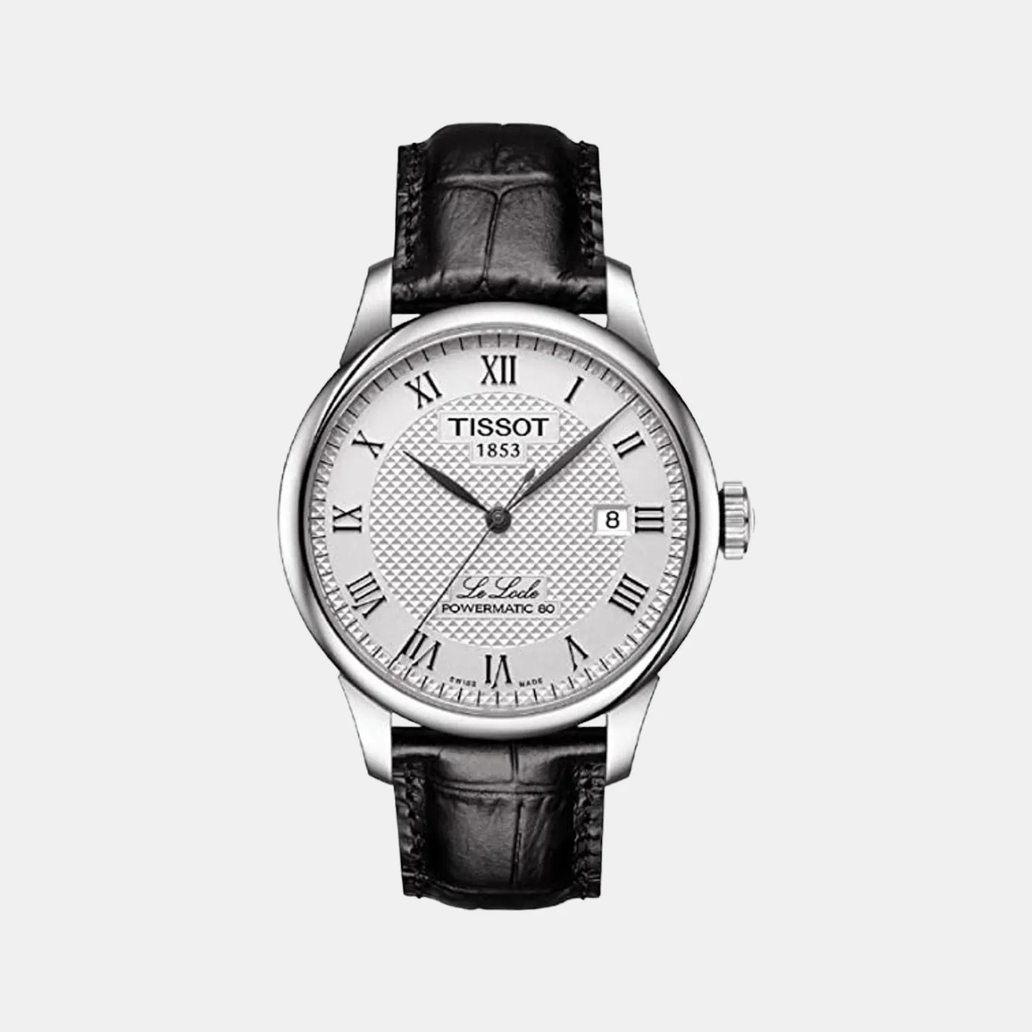 Le Locle Men's Analog Leather Automatic Watch T0064071603300