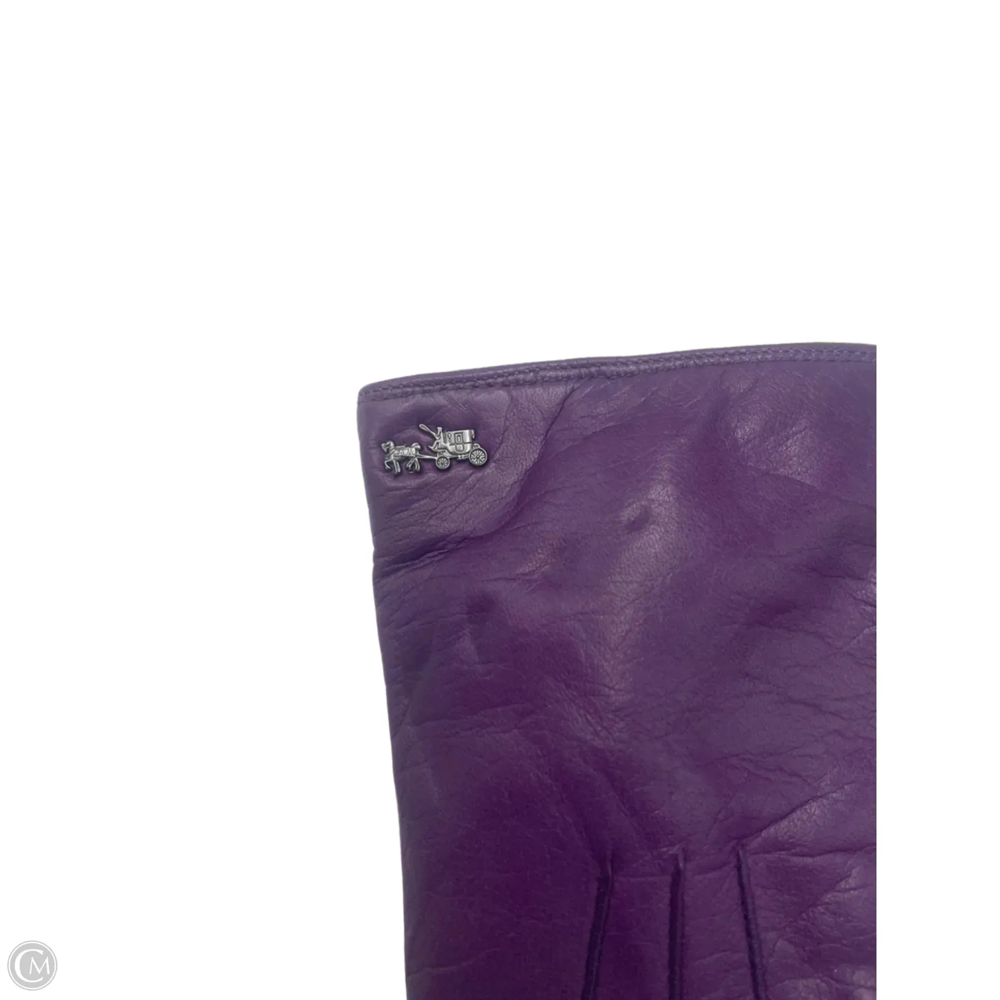 Leather Gloves Designer By Coach coach