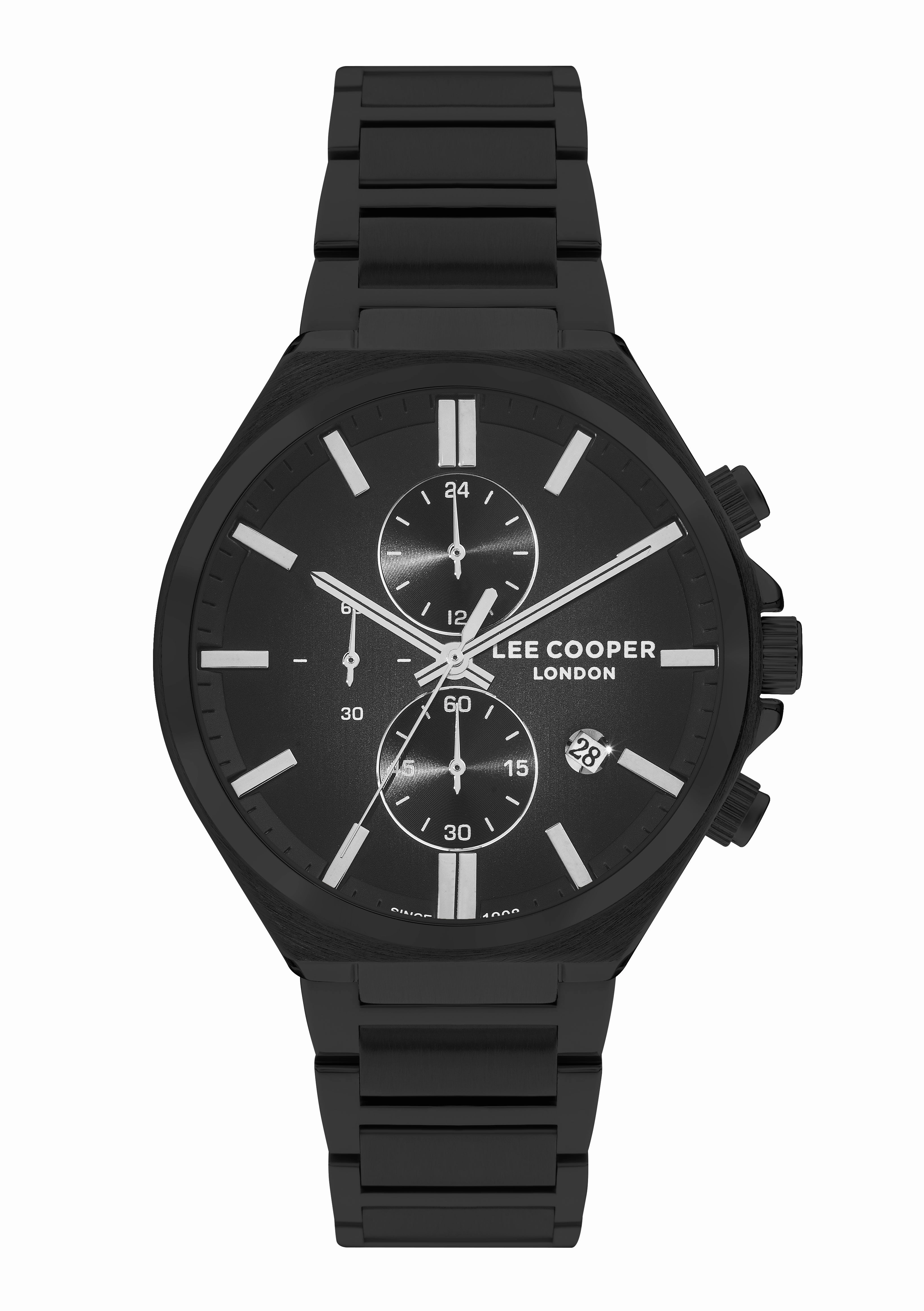 Lee Cooper - LC07835.650 - Men's Super Metal Black Multifunction Watch