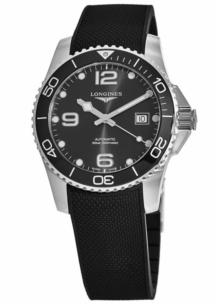 Longines HydroConquest Automatic Black Ceramic 41mm Men's Watch L3.781.4.56.9