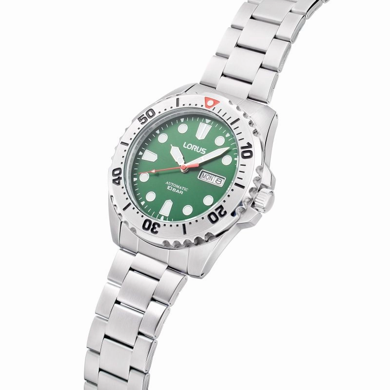 Lorus Automatic Green and Red 'Power Sports' Mens Watch RL475BX9
