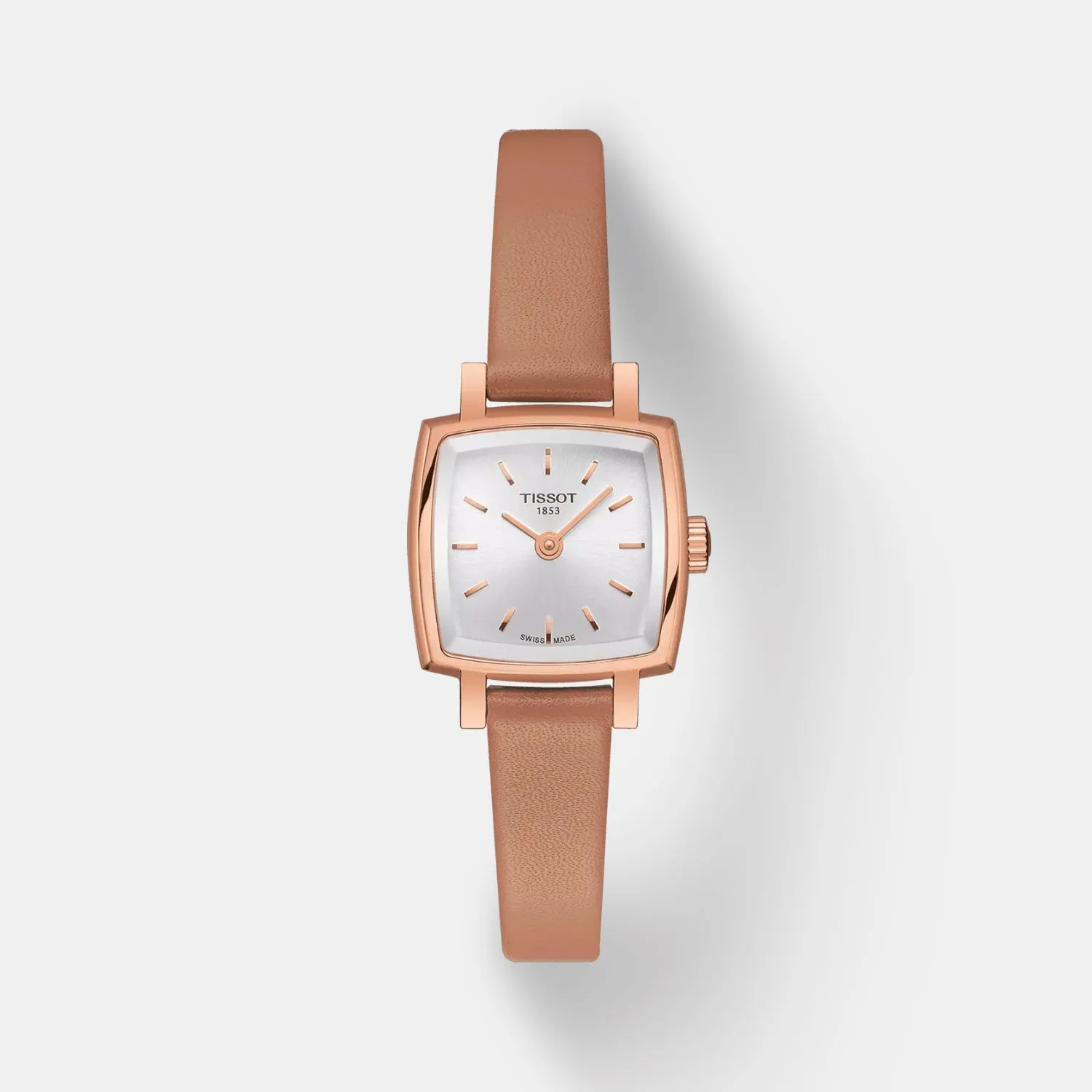Lovely Square Women Quartz Analog Leather Watch T0581093603101