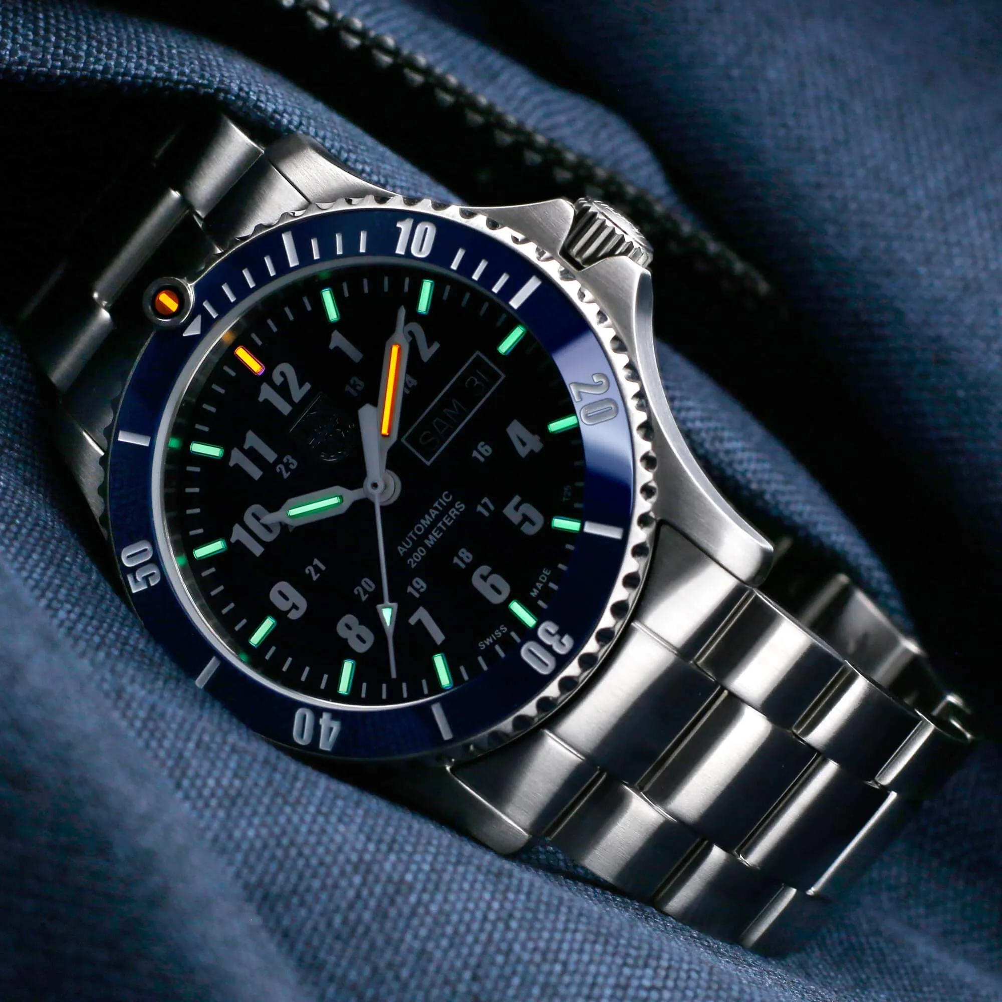 Luminox Men's Automatic Sport Timer Blue Dial Stainless Watch | 0924