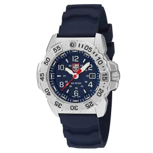 Luminox Men's Quartz Watch - Navy Seal Steel Blue Dial Navy Blue Rubber Strap | 3253