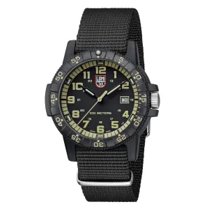 Luminox Men's Quartz Watch - Sea Turtle Giant 0320 Series Black Nylon Strap | 0333