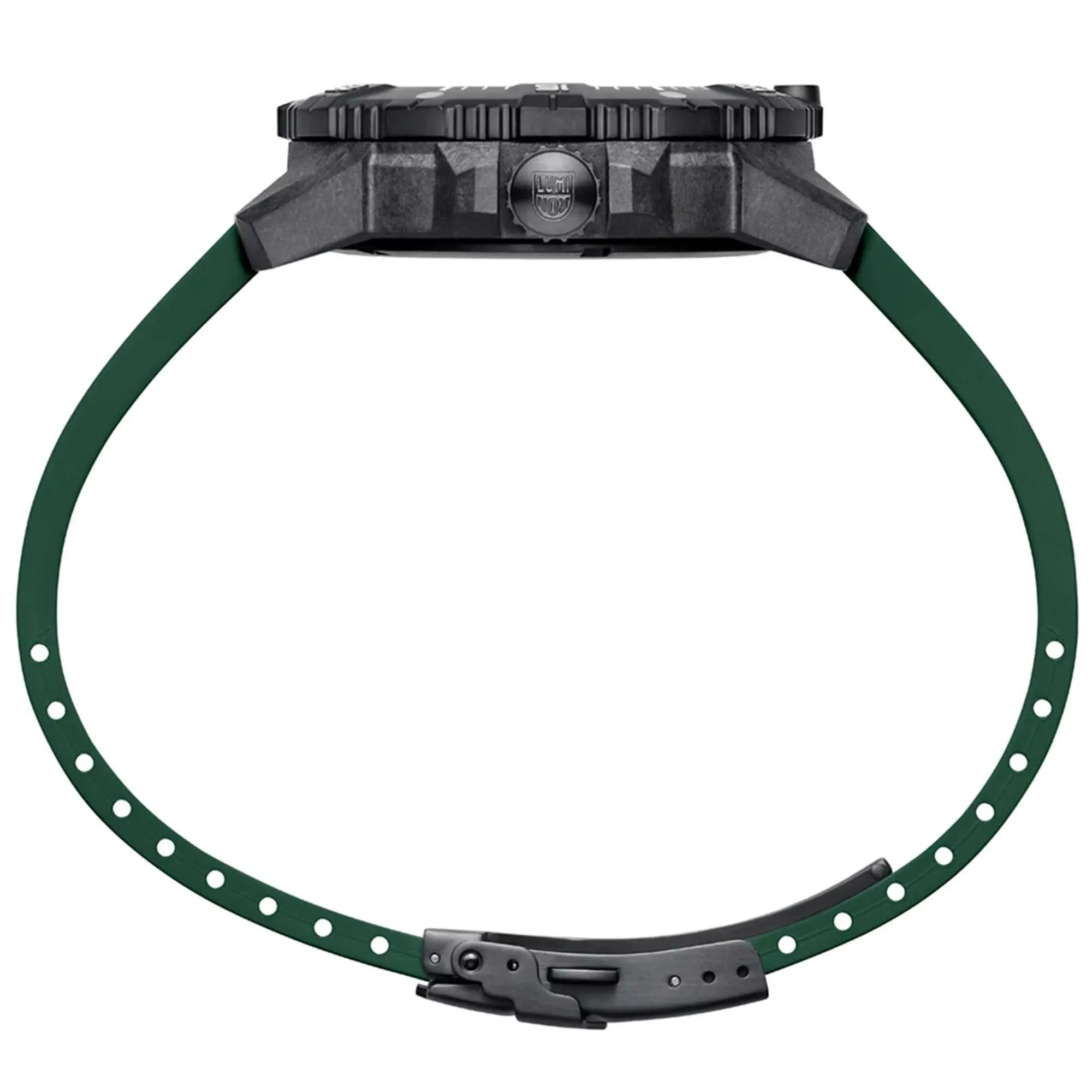 Luminox Men's Watch - Master Carbon Seal Automatic Black Dial Green Strap | XS.3877