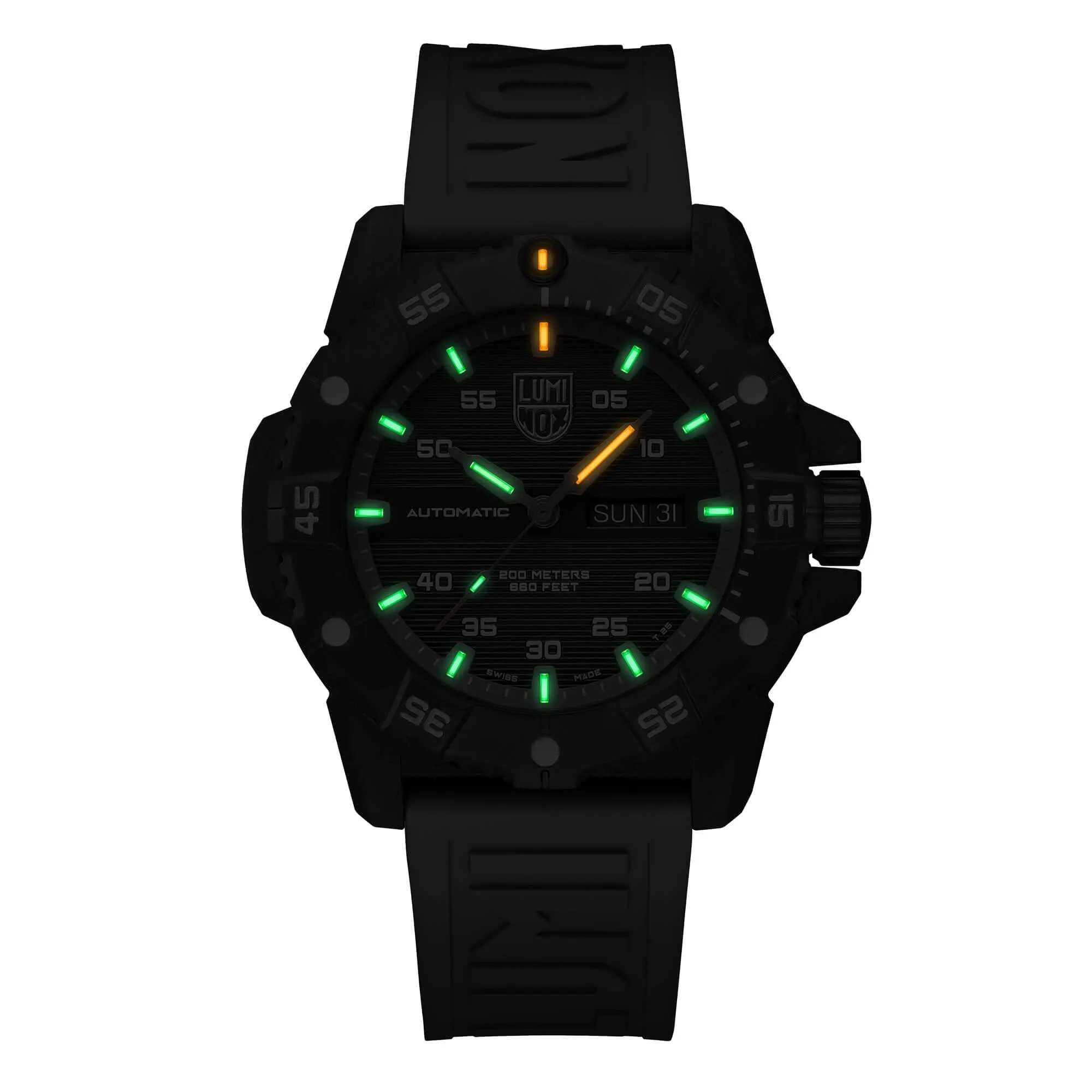 Luminox Men's Watch - Master Carbon Seal Automatic Black Dial Grey Strap | XS.3862