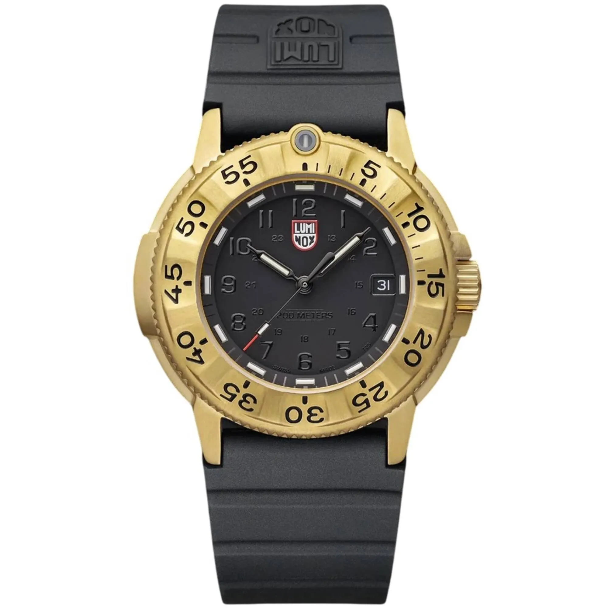 Luminox Men's Watch - Navy Seal Foundation Black Dial Rubber Strap Dive | XS.3221.NSF