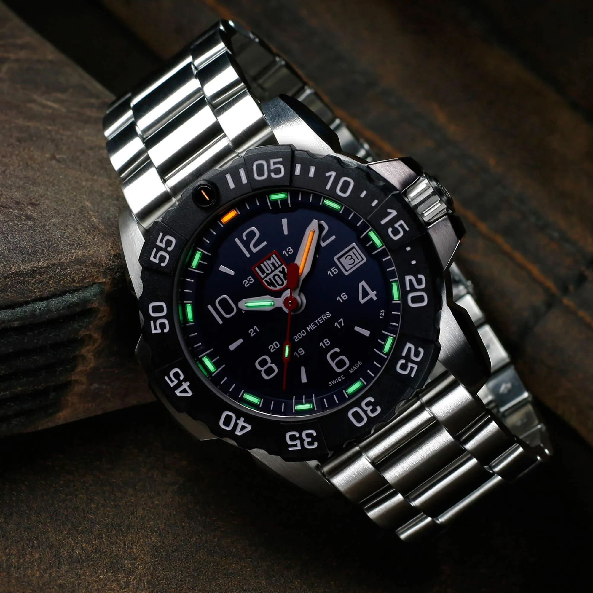 Luminox Men's Watch - Navy Seal Swiss Quartz Stainless Steel Bracelet | XS.3254.CB
