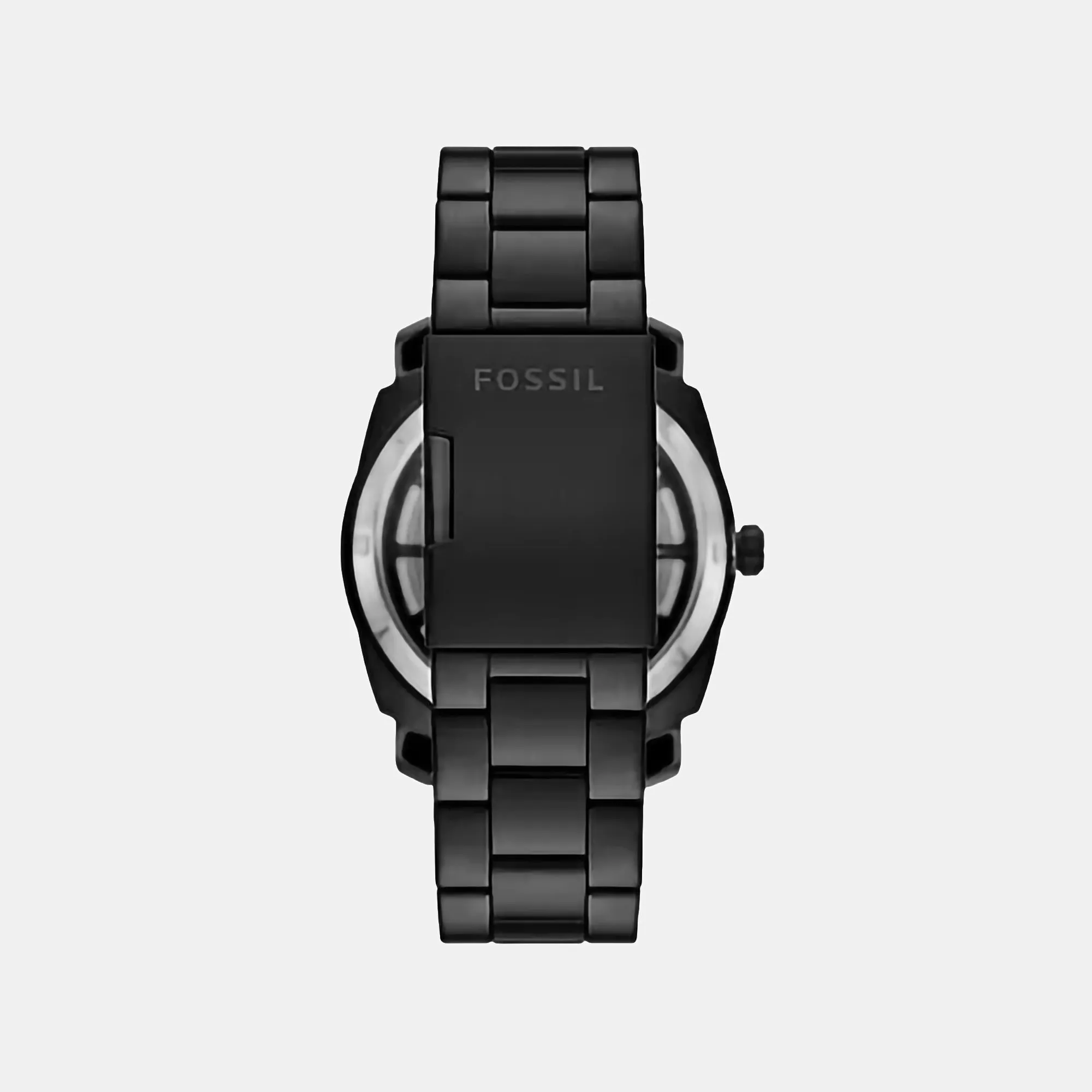 Machine Men Automatic Black Dial Analog Stainless Steel Watch ME3253