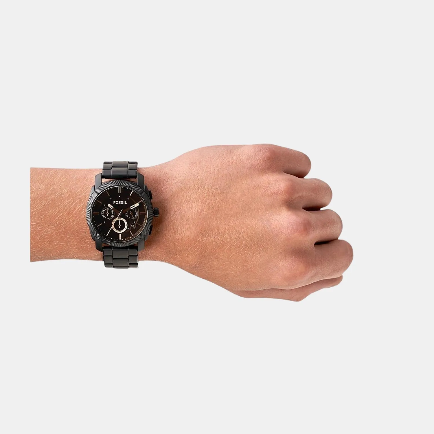 Machine Men Quartz Black Dial Chronograph Stainless Steel Watch FS4682