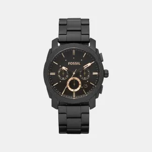 Machine Men Quartz Black Dial Chronograph Stainless Steel Watch FS4682