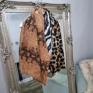 Malissa J Multi patterned scarf