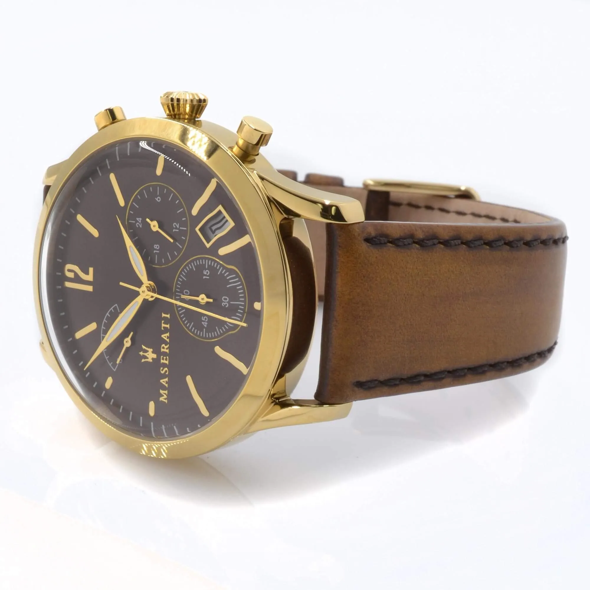Maserati Men's Chronograph Watch - Tradizione Quartz Brown Dial | R8871625001