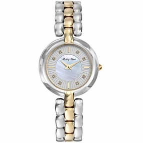 Mathey Tissot Women's Watch - Farah Mother of Pearl Dial Two Tone Bracelet | D956BYI