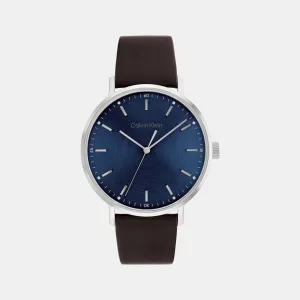 Men Analog Leather Watch 25200052