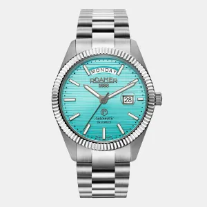 Men Automatic Analog Blue Stainless Steel Watch 981666 41 05 50