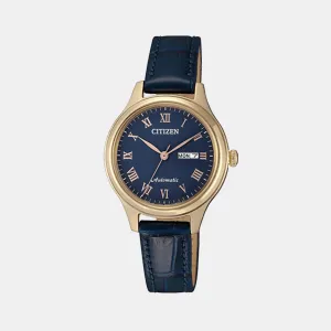 Men Automatic Blue Dial Analog Stainless Steel Watch PD7133-11L