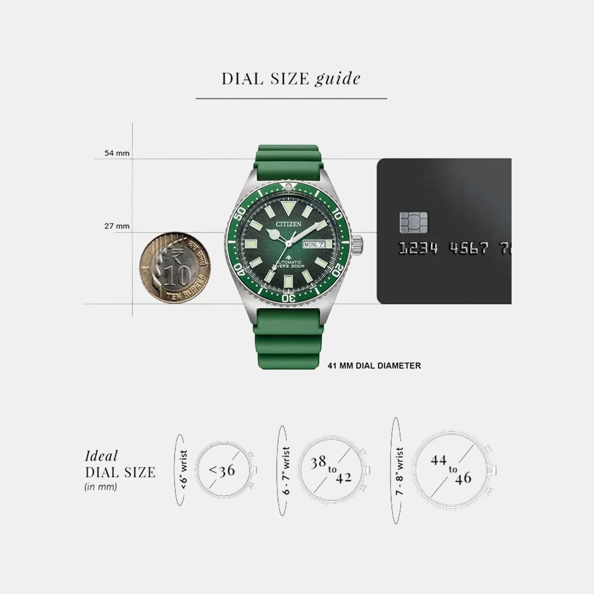Men Automatic Green Dial Analog Stainless Steel Watch NY0121-09X