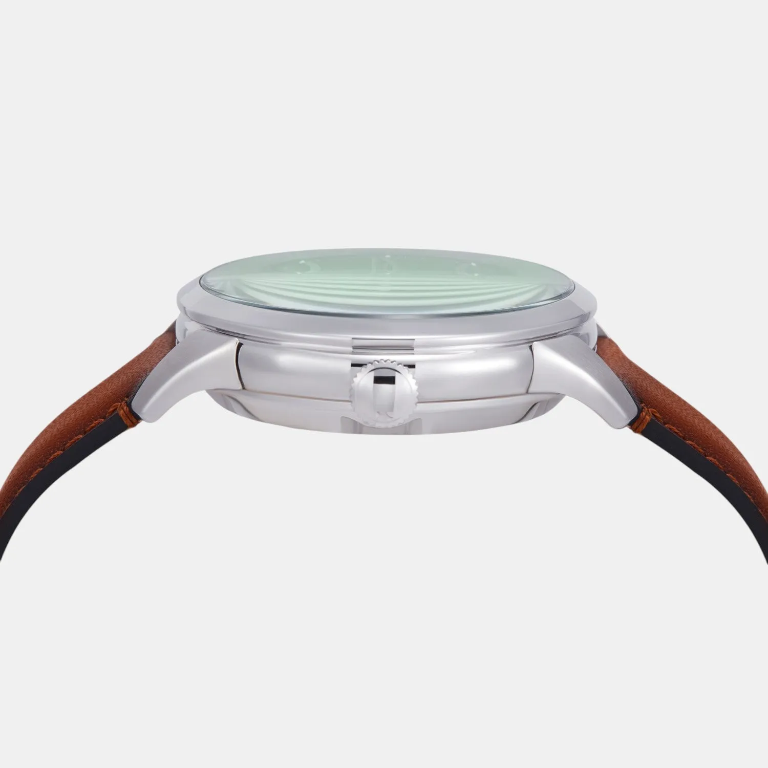 Men Automatic Green Dial Multi-Function Leather Watch ME3265