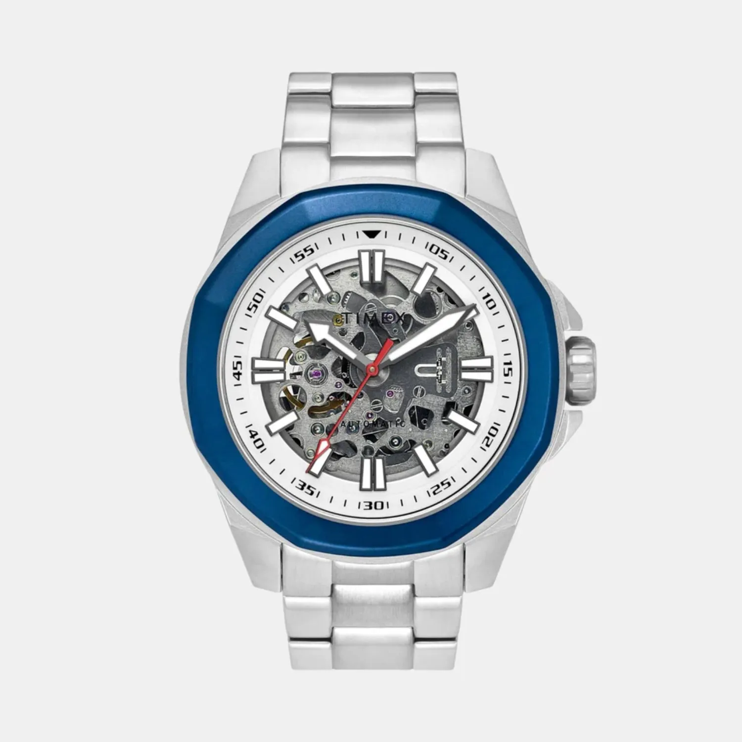 Men Automatic Silver Dial Analog Stainless Steel Watch TWEG24100