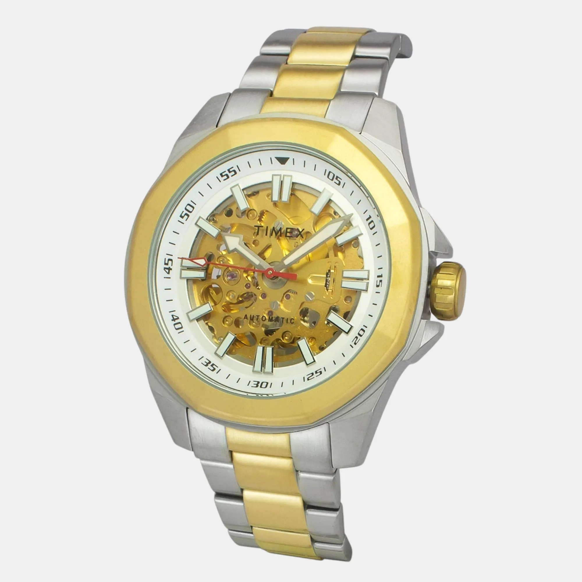Men Automatic Silver Dial Analog Stainless Steel Watch TWEG24101