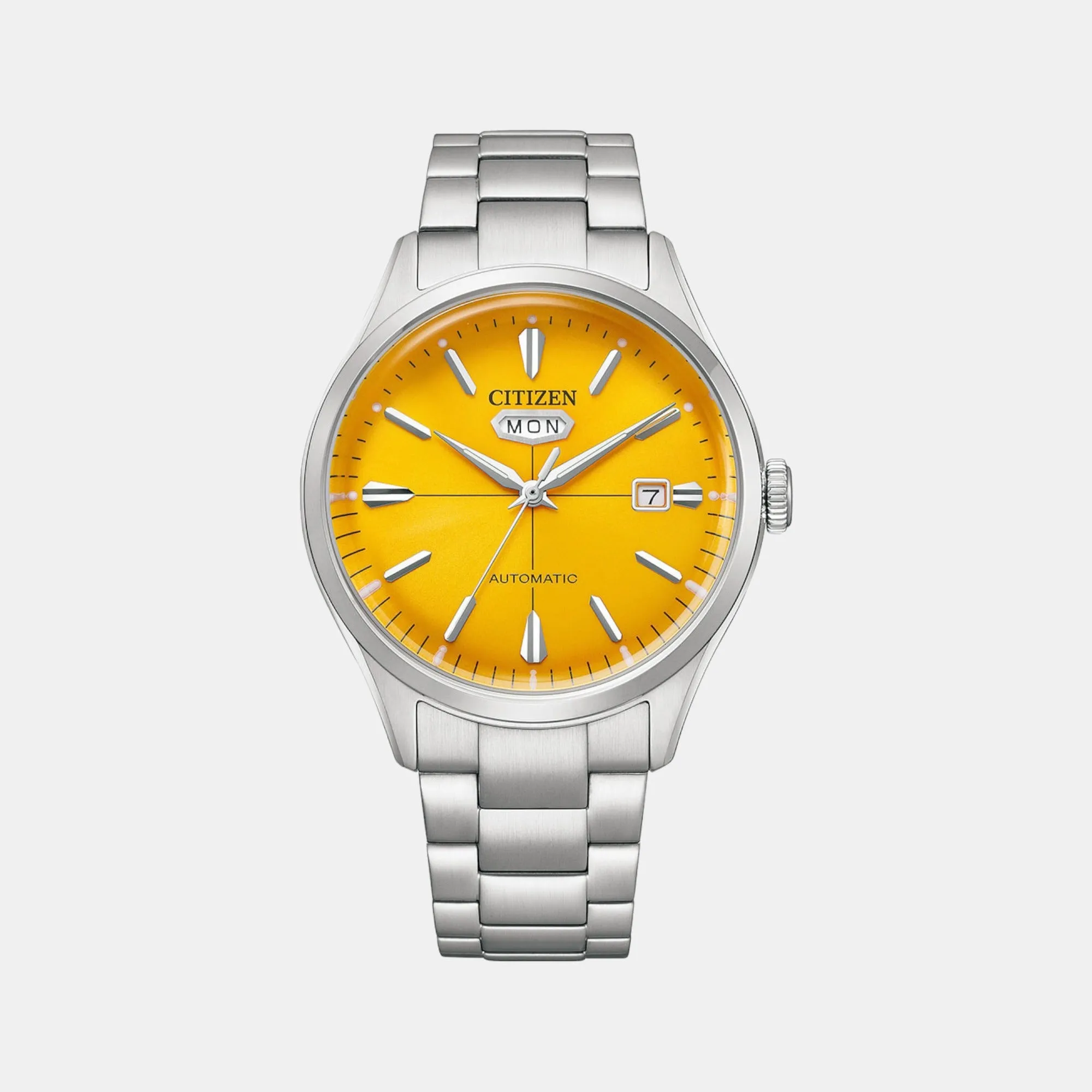 Men Automatic Yellow Dial Analog Stainless Steel Watch NH8391-51Z