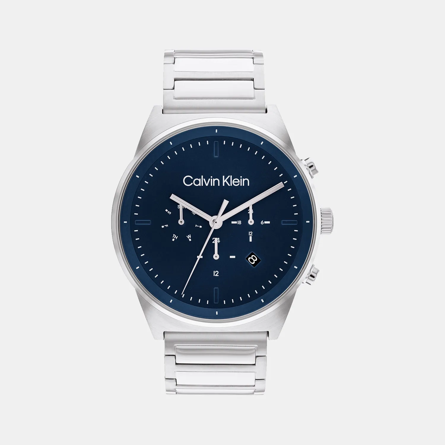 Men Blue Chronograph Stainless Steel Watch 25200293
