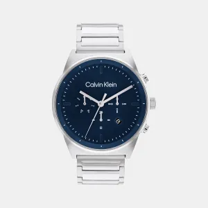 Men Blue Chronograph Stainless Steel Watch 25200293