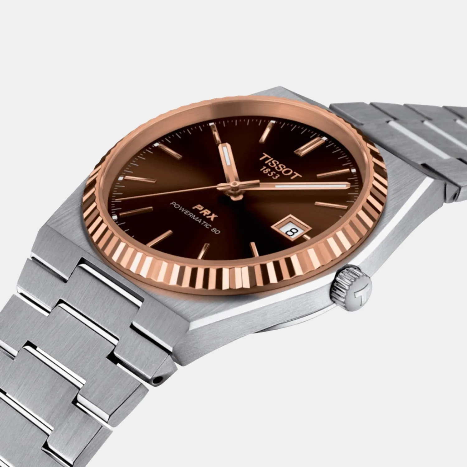 Men Brown Analog Stainless Steel Watch T9314074129100