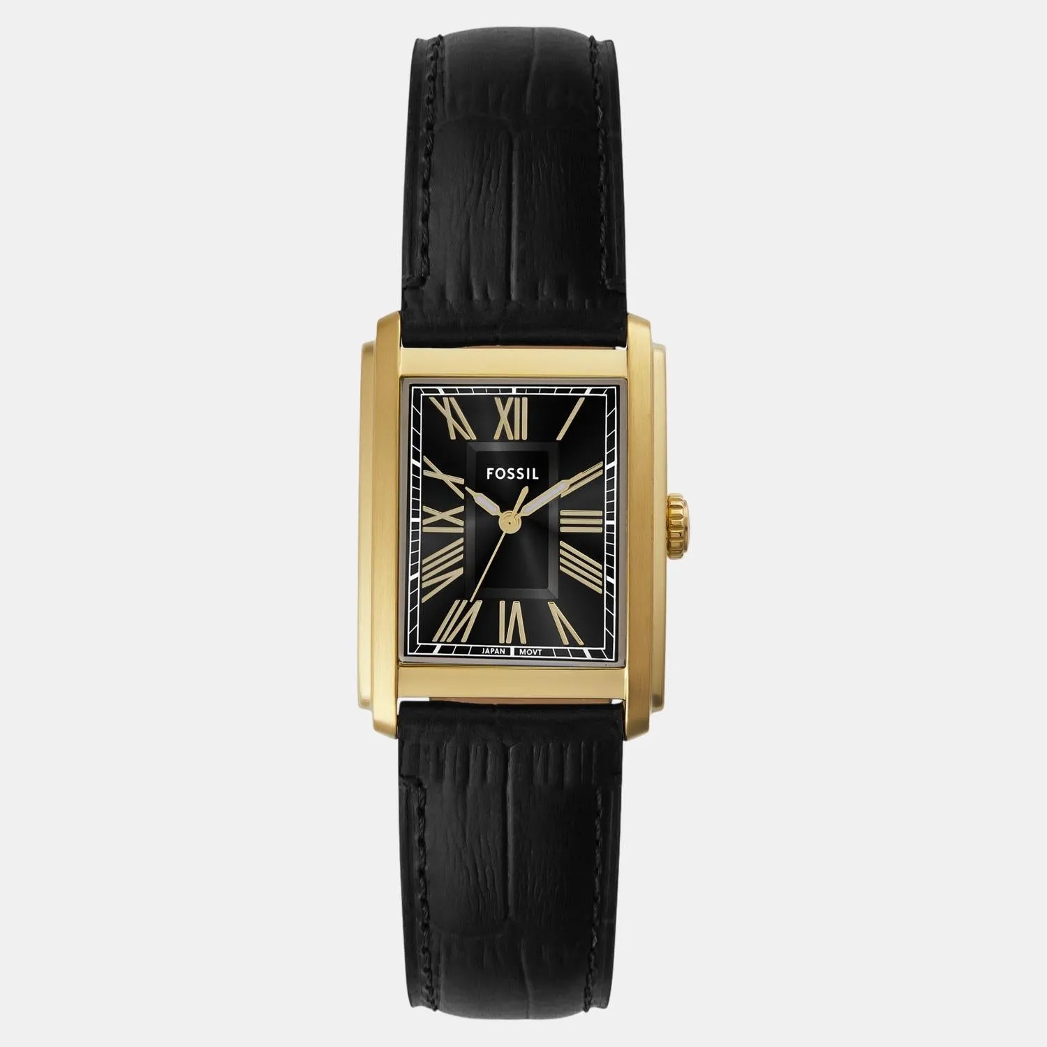 Men Quartz Black Dial Analog Leather Watch FS6091