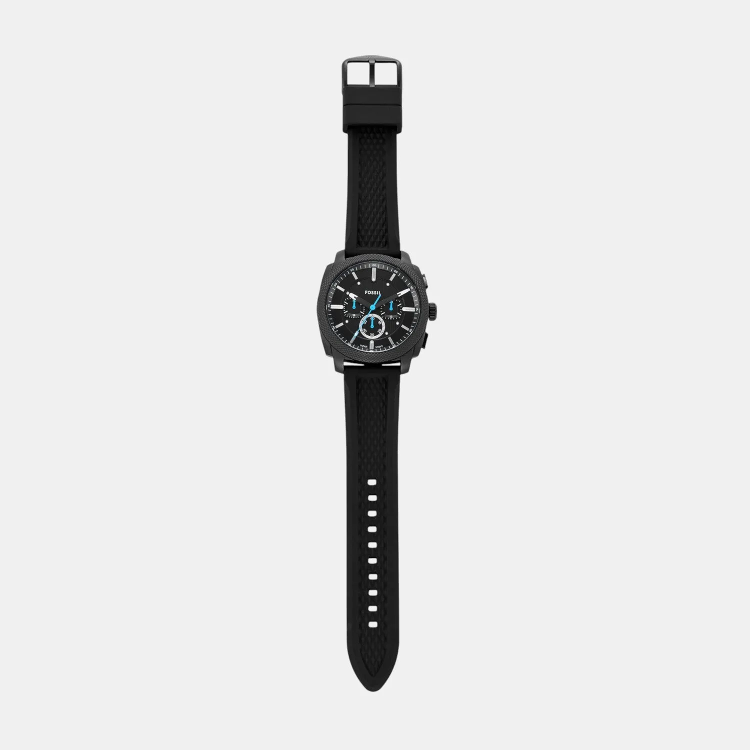 Men Quartz Black Dial Chronograph Silicone Watch FS6099