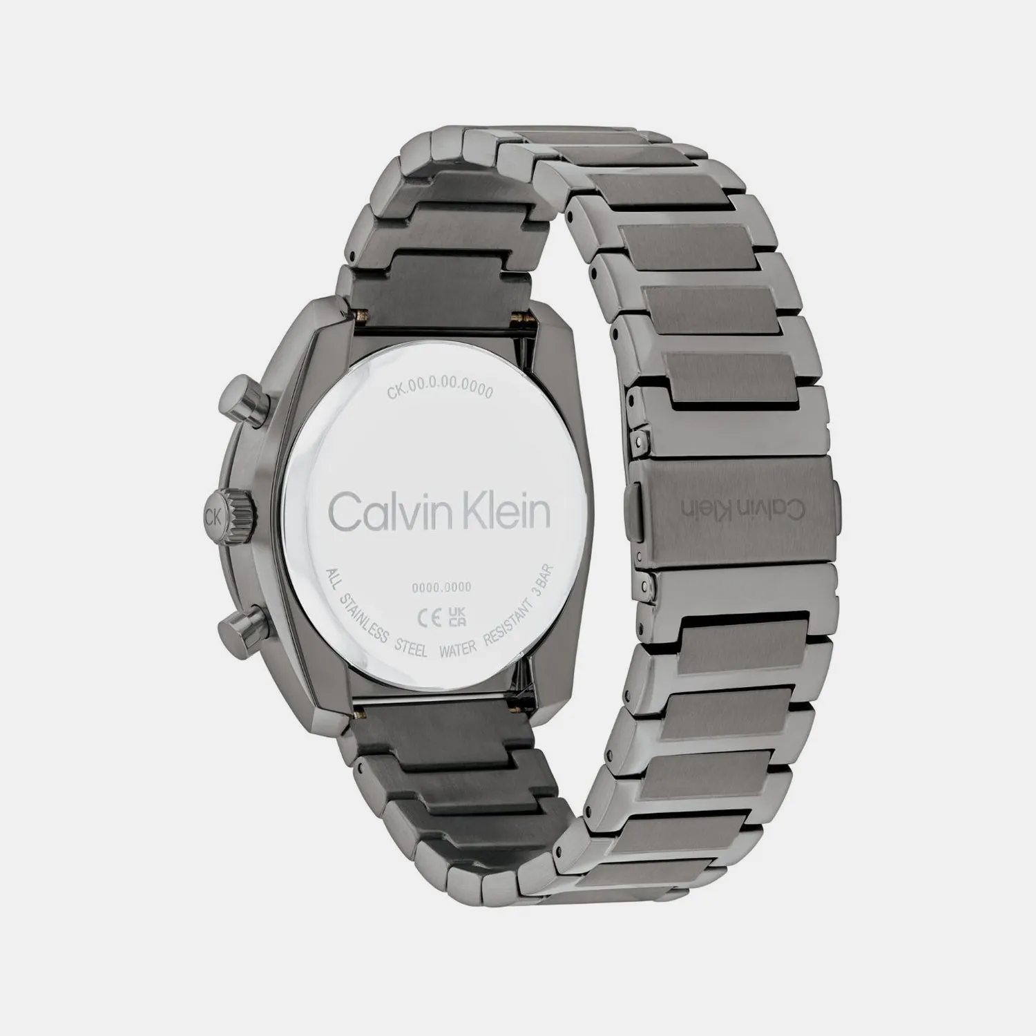 Men Quartz Black Dial Multi-Function Stainless Steel Watch 25200466