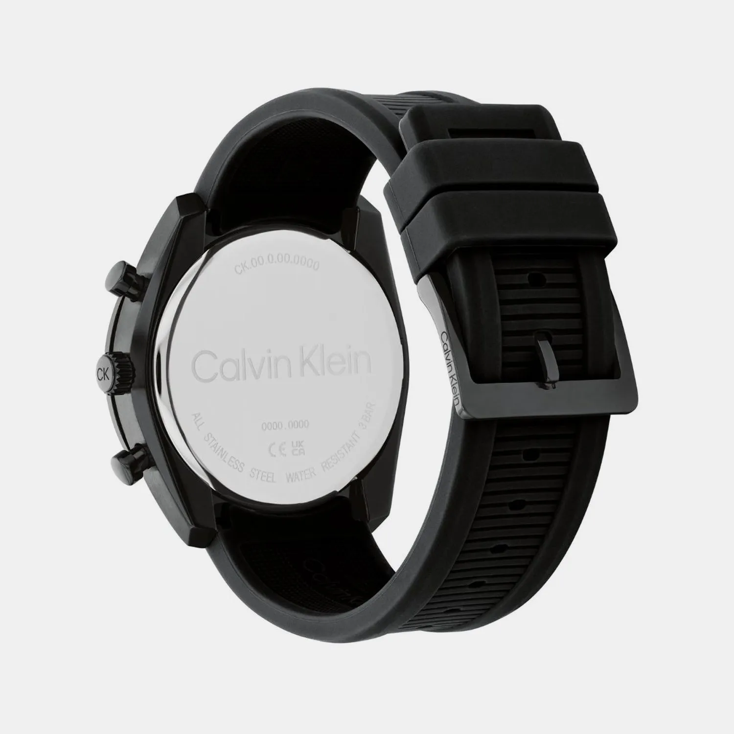 Men Quartz Black Dial Multi-Function Stainless Steel Watch 25200467