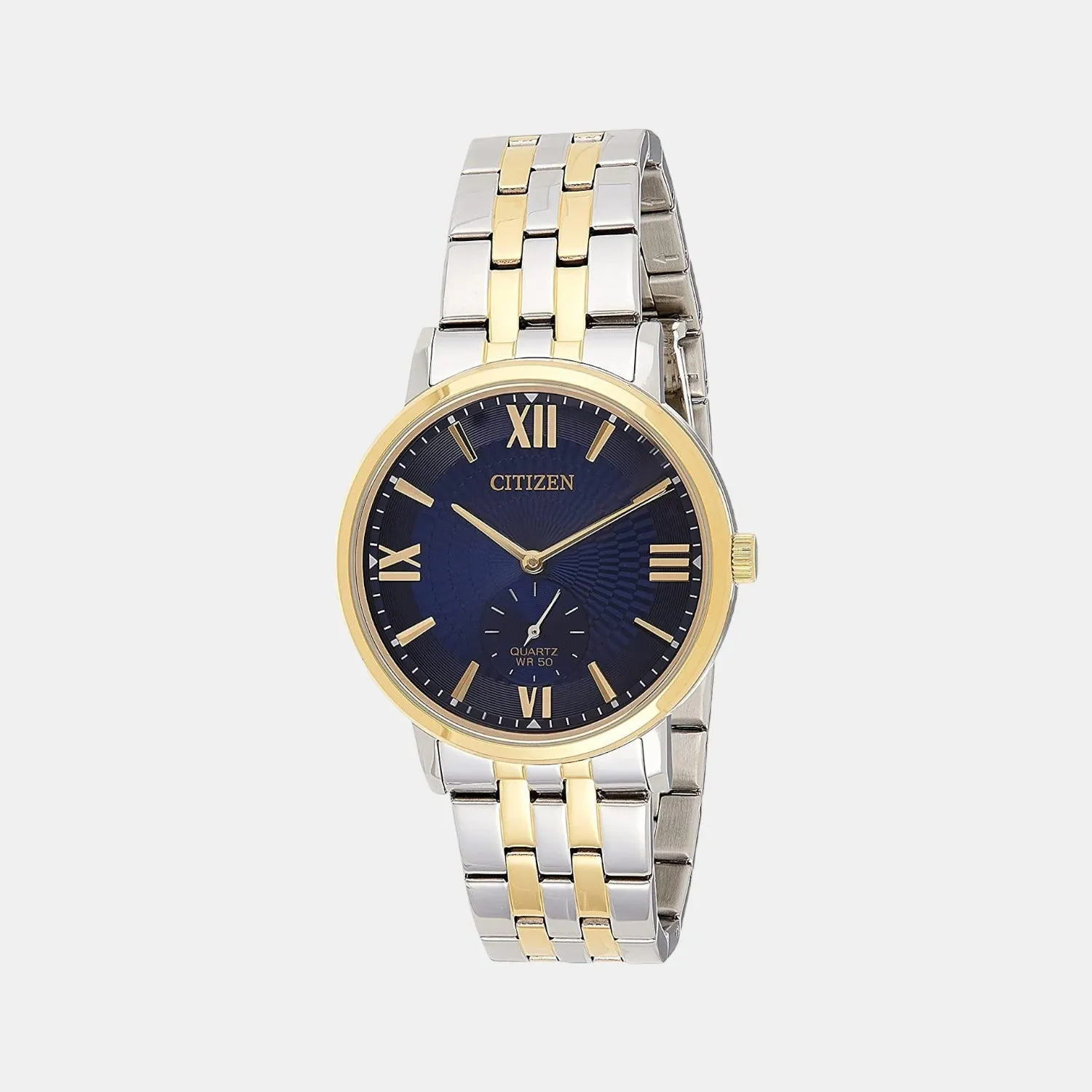 Men Quartz Blue Dial Analog Stainless Steel Watch BE9176-76L