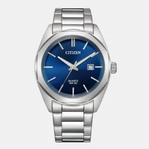 Men Quartz Blue Dial Analog Stainless Steel Watch BI5110-54L