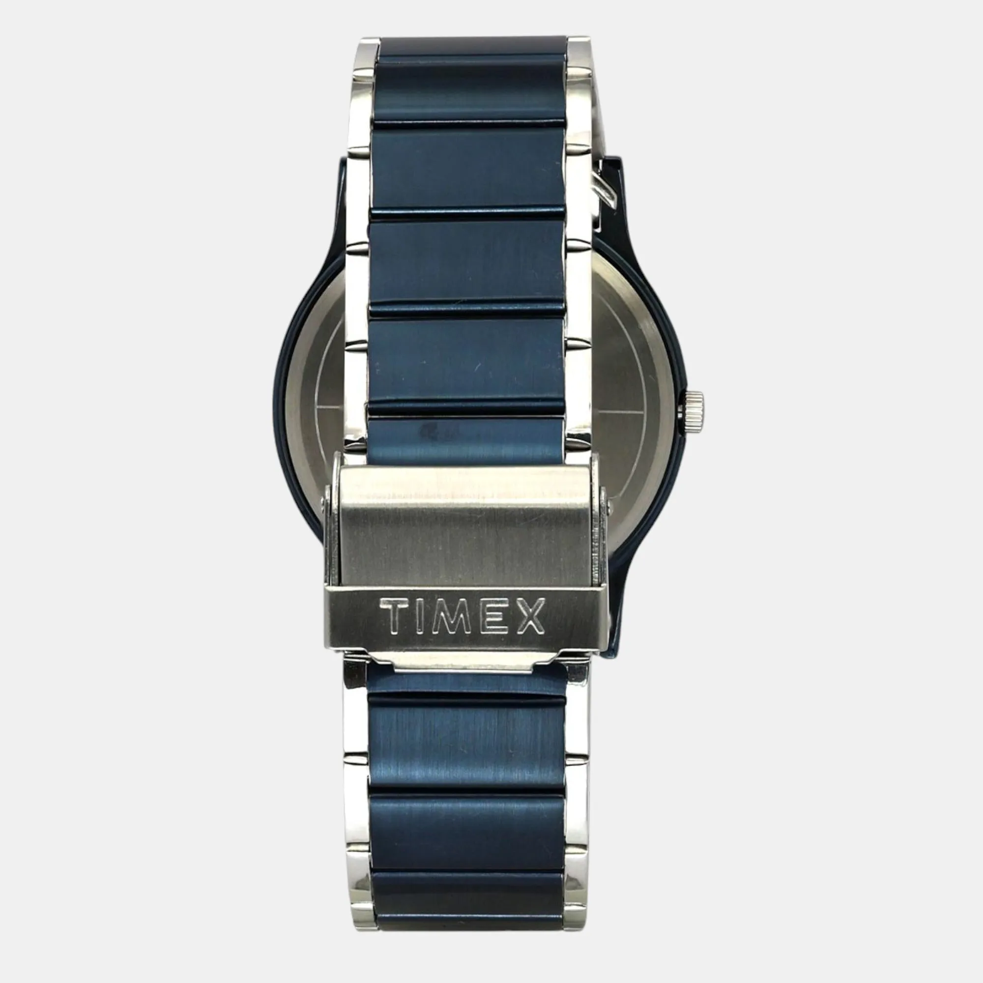 Men Quartz Blue Dial Analog Stainless Steel Watch TW000R466