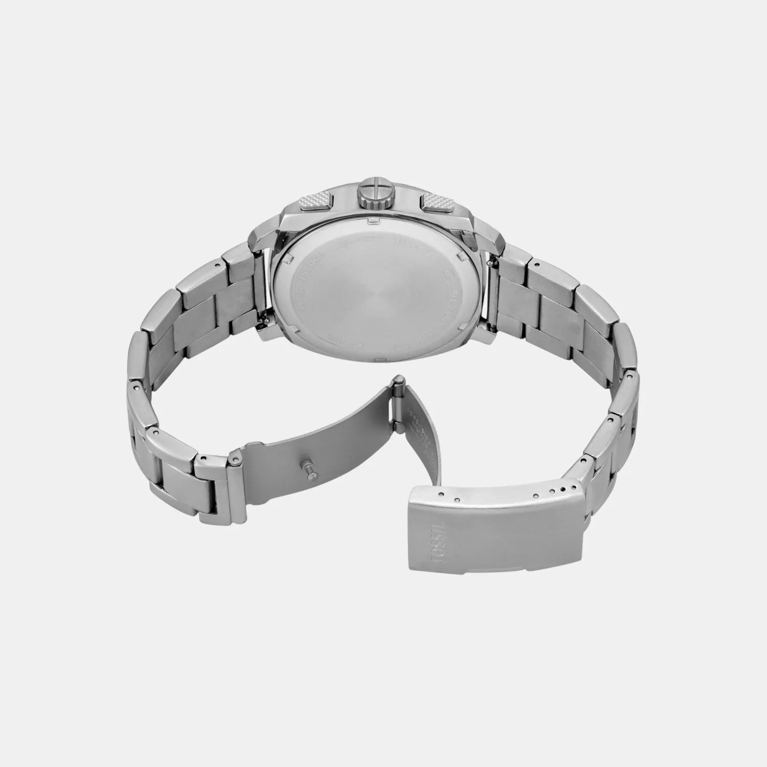 Men Quartz Blue Dial Chronograph Stainless Steel Watch FS6096