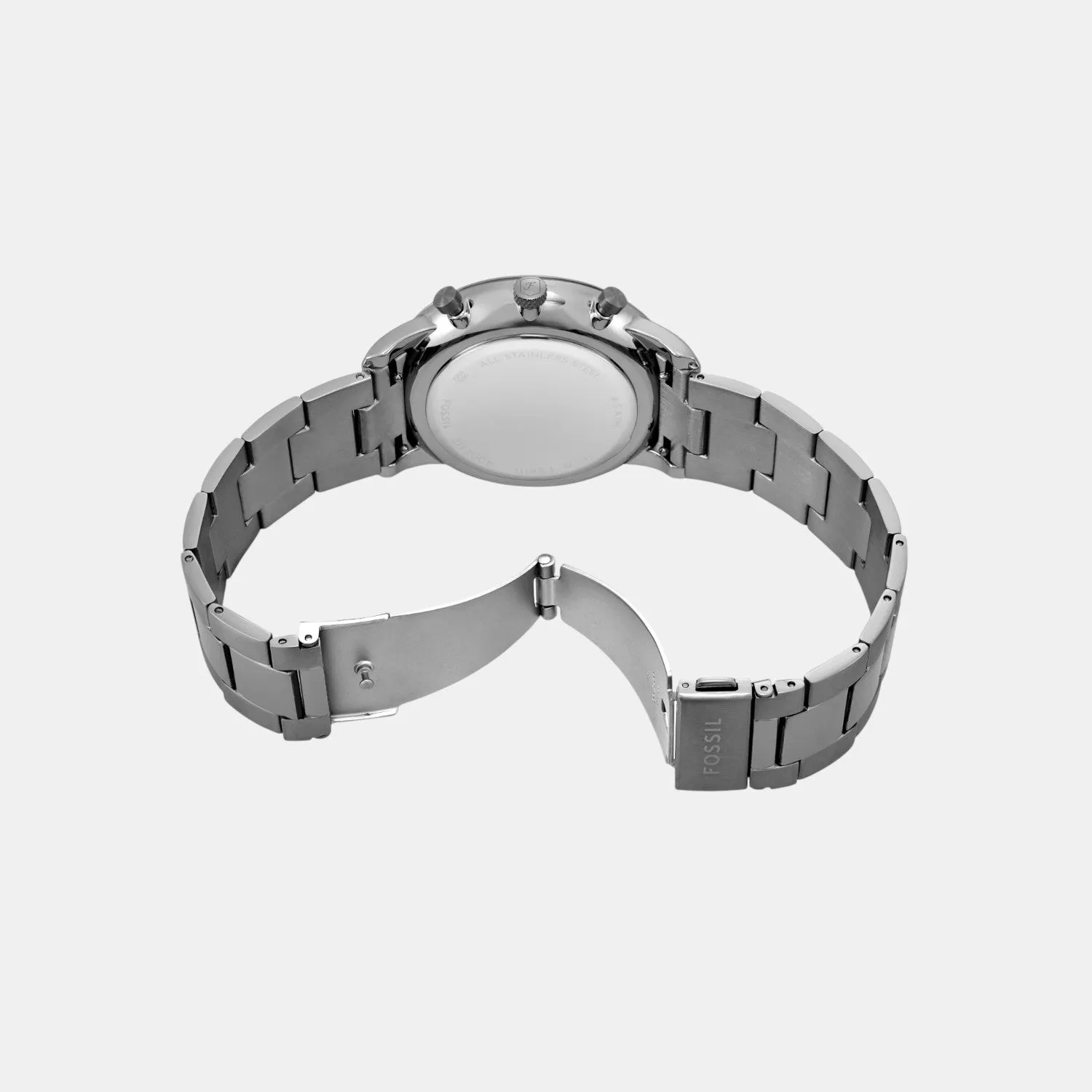 Men Quartz Blue Dial Chronograph Stainless Steel Watch FS6111