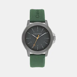 Men Quartz Dark Grey Dial Analog Stainless Steel Watch 25200472