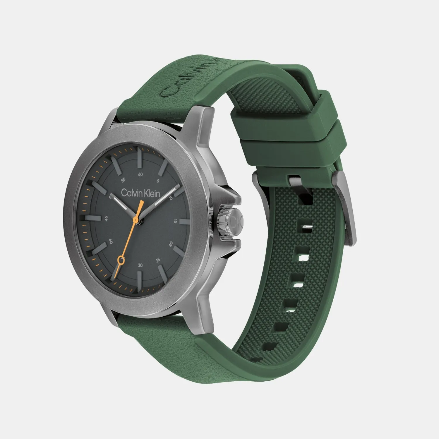 Men Quartz Dark Grey Dial Analog Stainless Steel Watch 25200472