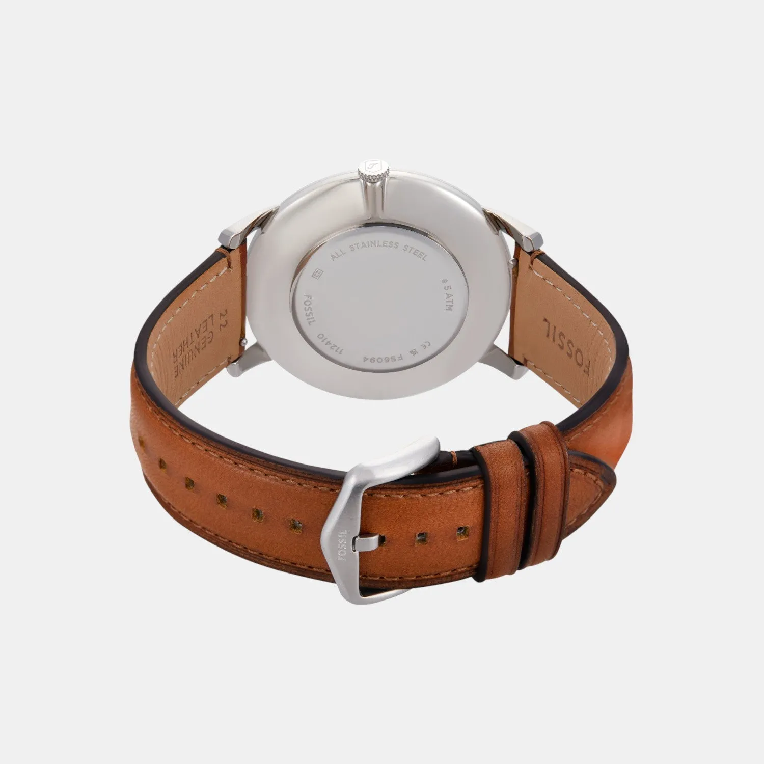 Men Quartz Green Dial Analog Leather Watch FS6094