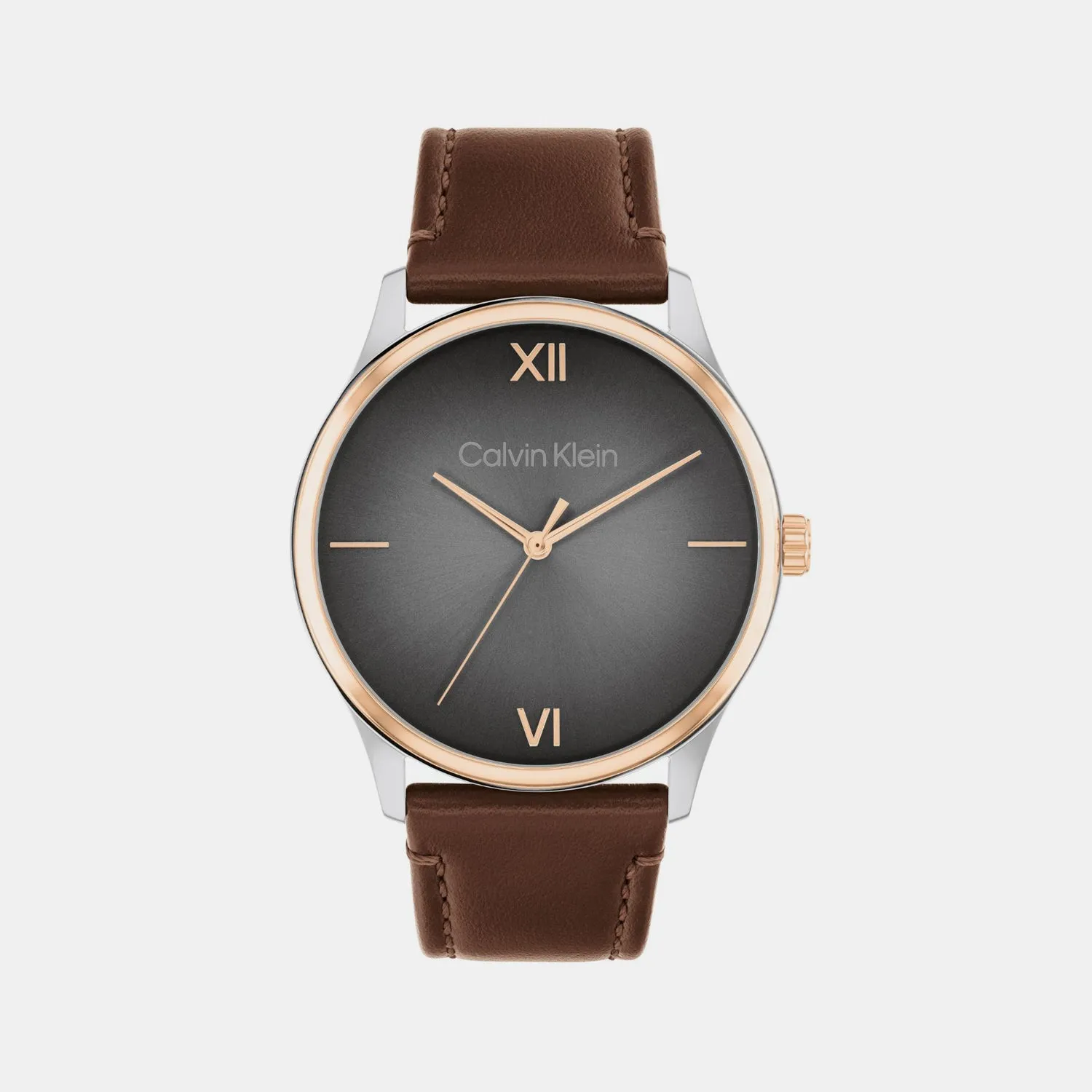 Men Quartz Grey Dial Analog Stainless Steel Watch 25200453
