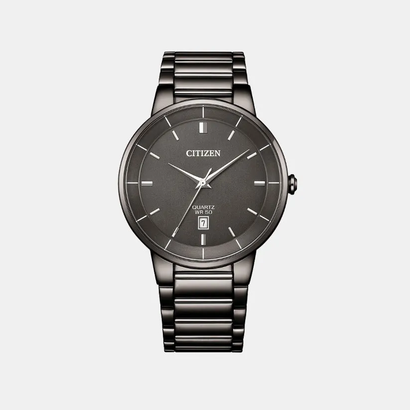 Men Quartz Grey Dial Analog Stainless Steel Watch BI5127-51H